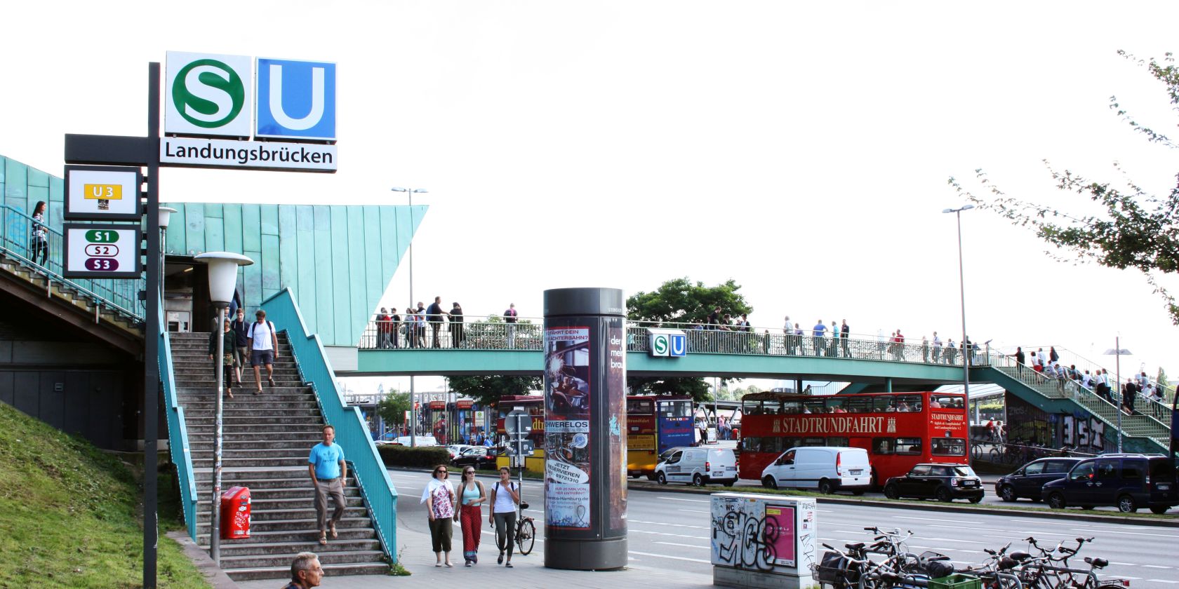 Treffpunkt: U-/S-Bahnhof Landungsbrücken, © Ann-Katrin Weber Treffpunkt: U-/S-Bahnhof Landungsbrücken, © Ann-Katrin Weber