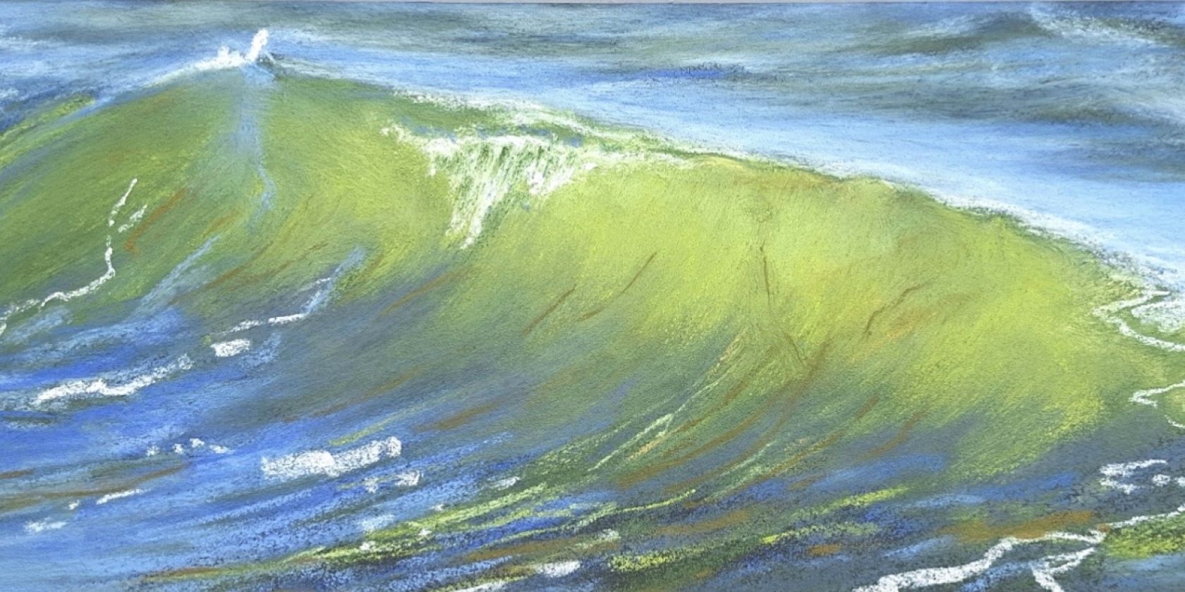 Kerstin Reitz, Wellenrauschen 2, Pastell auf Papier, 26 x 65 cm, © Kerstin Reitz Kerstin Reitz, Wellenrauschen 2, Pastell auf Papier, 26 x 65 cm, © Kerstin Reitz