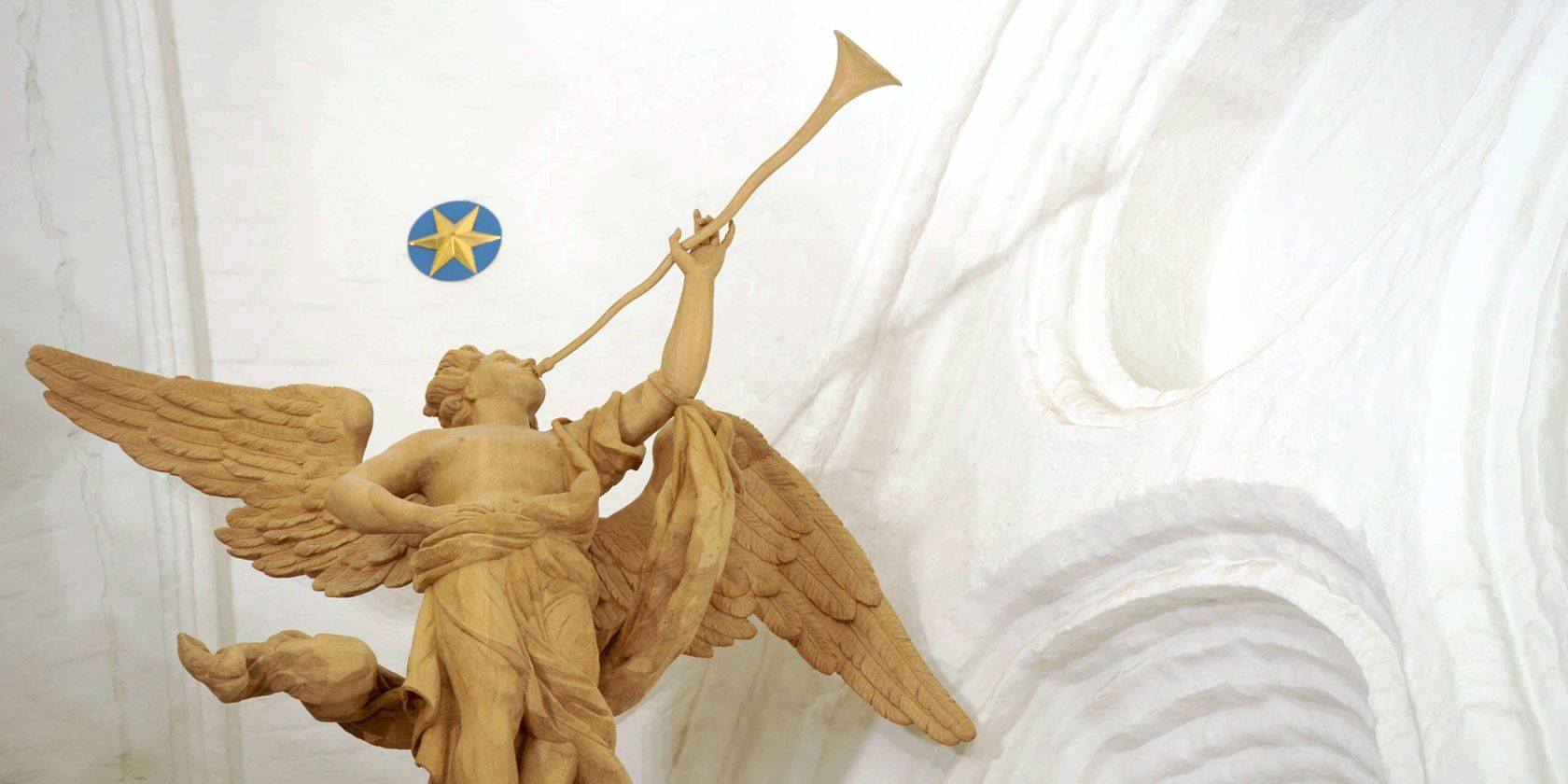 Prospektengel der großen Orgel in St. Katharinen, © Michael Zapf Prospektengel der großen Orgel in St. Katharinen, © Michael Zapf