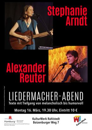 Liedermacher-Abend, © KulturWerk Rahlstedt e.V., Jürgen Engel Liedermacher-Abend, © KulturWerk Rahlstedt e.V., Jürgen Engel