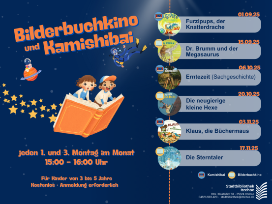 2025.03 Bilderbuchkino und Kamishibai (OPAC), © Stadtbibliothek Itzehoe 2025.03 Bilderbuchkino und Kamishibai (OPAC), © Stadtbibliothek Itzehoe