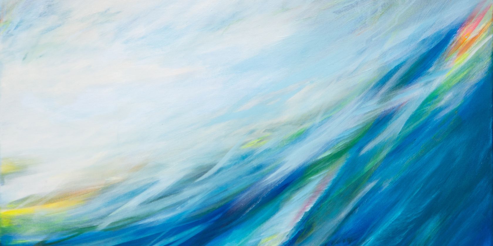 Welle aus Licht; Acryl auf Leinwand 70 x 70 cm, © Wibke Bein-Wierzbinski Welle aus Licht; Acryl auf Leinwand 70 x 70 cm, © Wibke Bein-Wierzbinski
