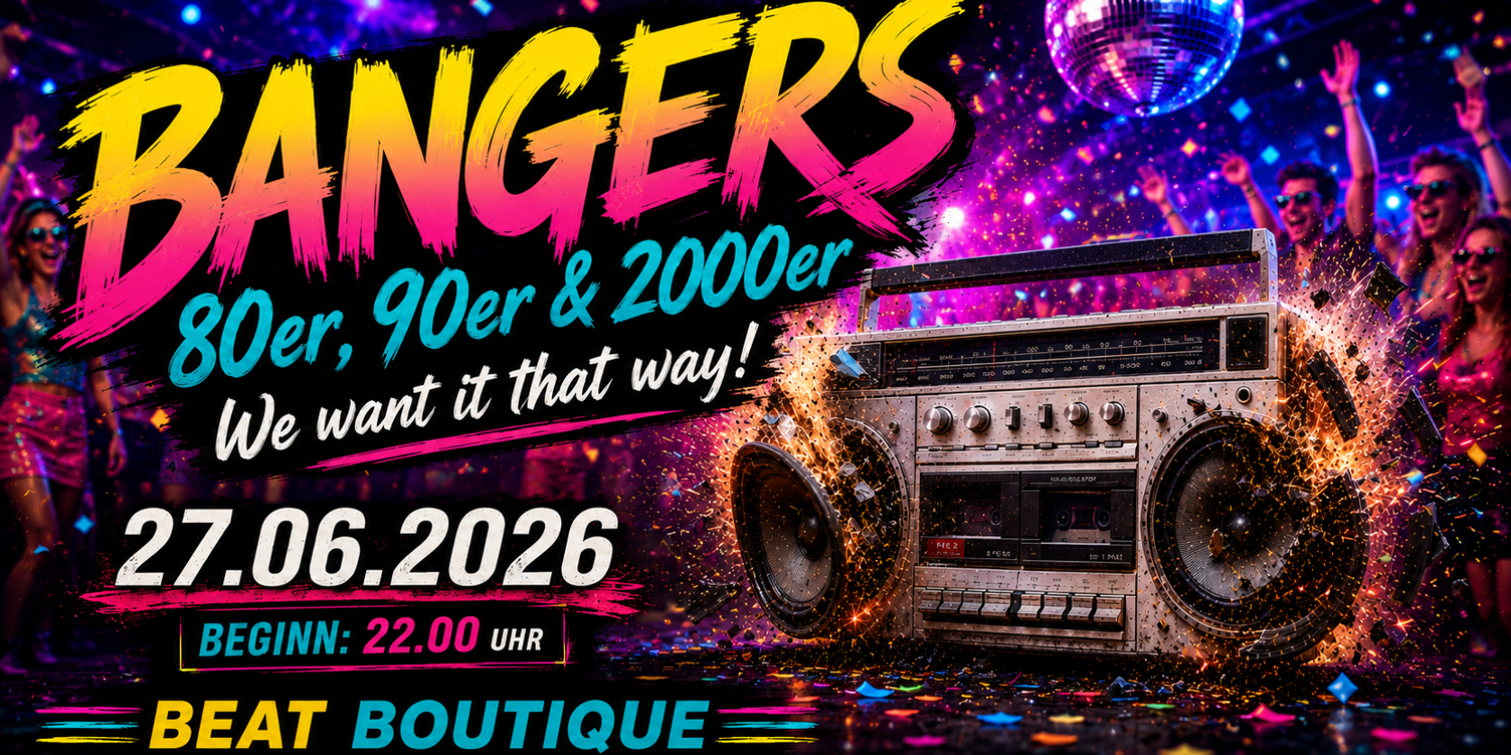 Flyer der Veranstaltung, © Beat Boutique Flyer der Veranstaltung, © Beat Boutique