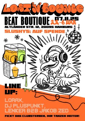 Flyer der Veranstaltung, © Beat Boutique Flyer der Veranstaltung, © Beat Boutique