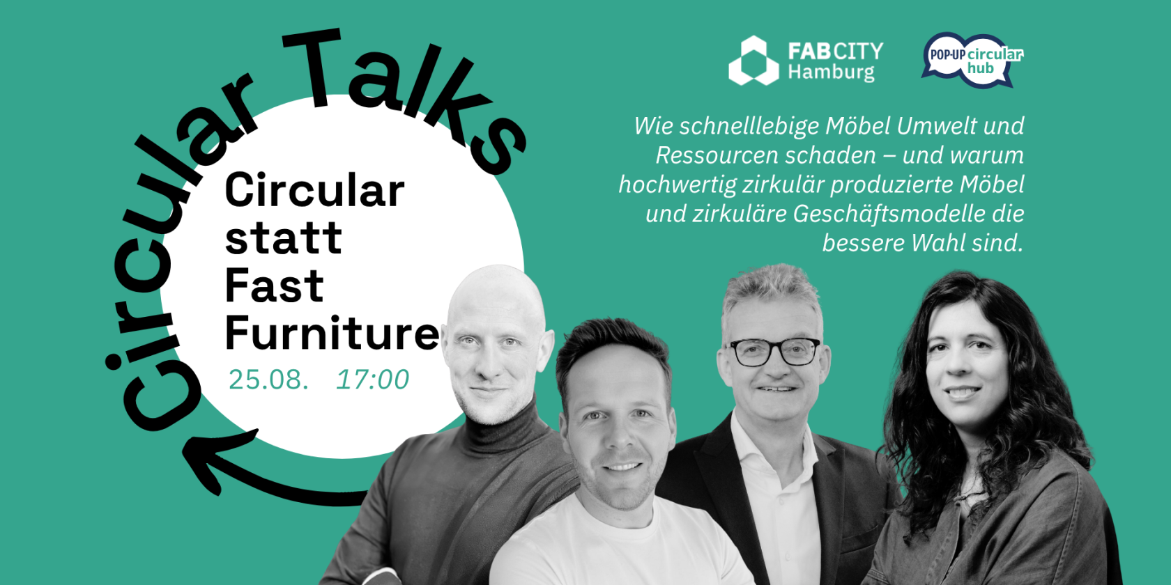 Circular Talks - Circular statt Fast Furniture, © Fab City Hamburg e.V. Circular Talks - Circular statt Fast Furniture, © Fab City Hamburg e.V.