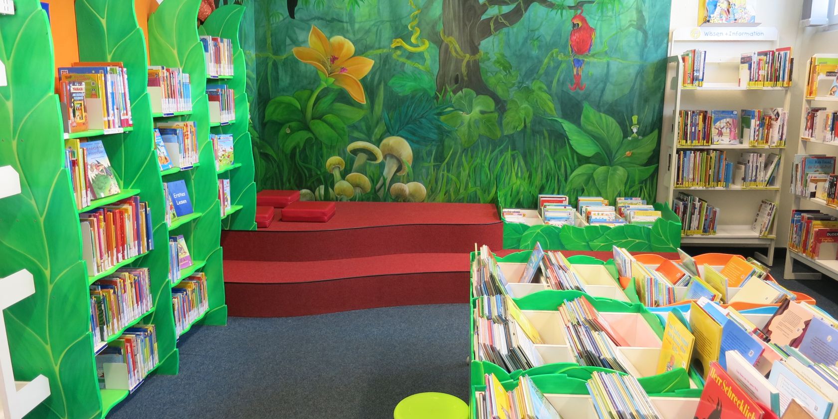 Der Kinderbereich in der Bücherhalle Fuhlsbüttel, © Bücherhallen Hamburg Der Kinderbereich in der Bücherhalle Fuhlsbüttel, © Bücherhallen Hamburg