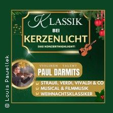 Klassik bei Kerzenlicht - Strauß & Co, Film & Musical, Weihnachtsklassiker, © links im Bild Klassik bei Kerzenlicht - Strauß & Co, Film & Musical, Weihnachtsklassiker, © links im Bild