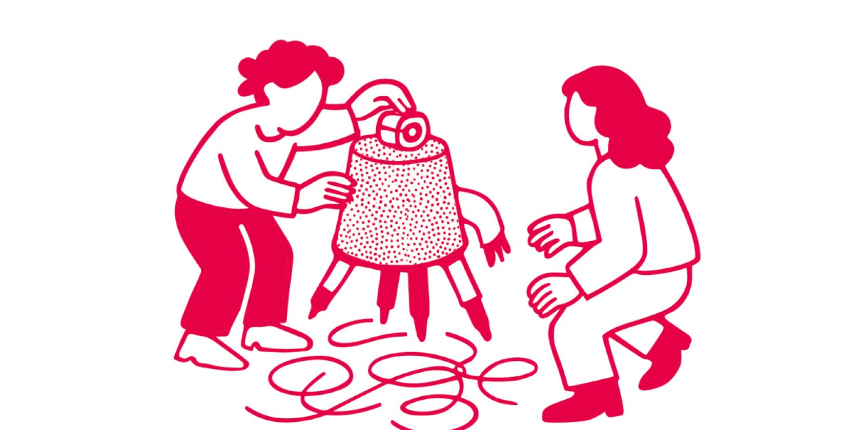 Roboter - Werkstatt, © Stiftung Historische Museen Hamburg / Illustration: Giraffentoast. Roboter - Werkstatt, © Stiftung Historische Museen Hamburg / Illustration: Giraffentoast.