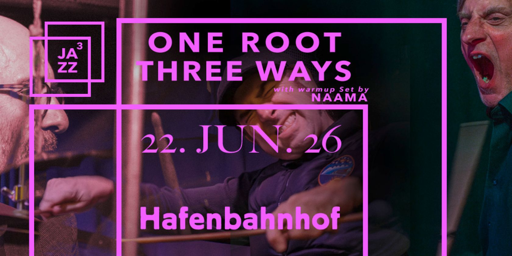 One Roots Three Ways & warm up by Naama Jazz Hoch Drei, © JazzHochDrei One Roots Three Ways & warm up by Naama Jazz Hoch Drei, © JazzHochDrei