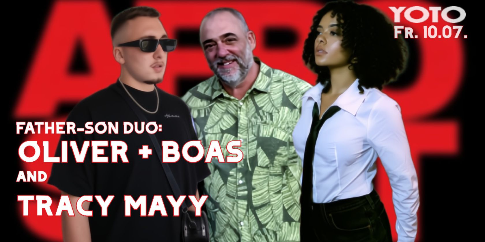 Boas - Oliver - Tracy Mayy, © Boas - Oliver - Tracy Mayy (TM-credit:Lionel Sam) Boas - Oliver - Tracy Mayy, © Boas - Oliver - Tracy Mayy (TM-credit:Lionel Sam)