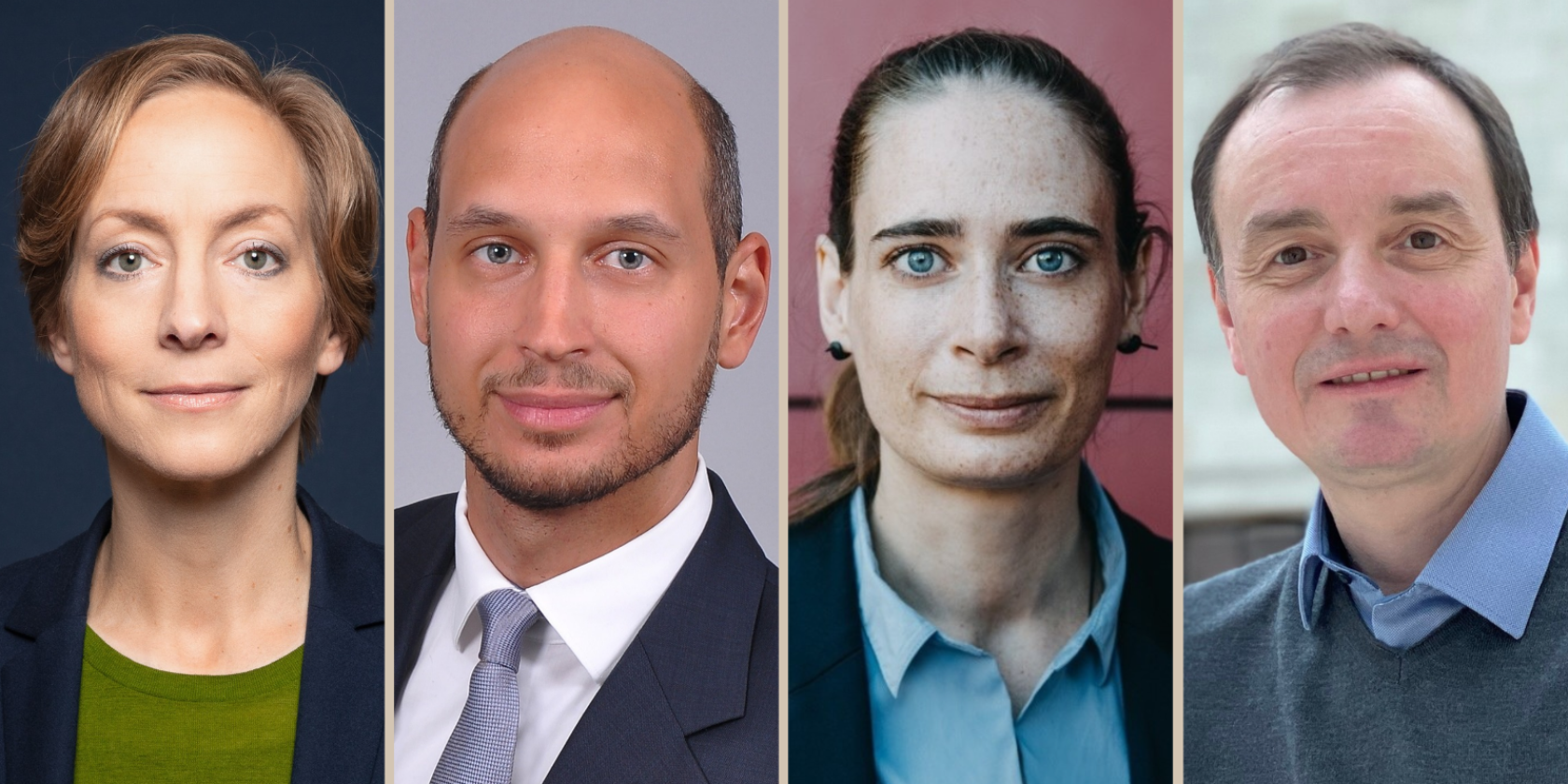 Akademie Aktuell: Cybersicherheit - Diskussionsteilnehmende, © IFSH; privat; Sara Buth; privat Akademie Aktuell: Cybersicherheit - Diskussionsteilnehmende, © IFSH; privat; Sara Buth; privat