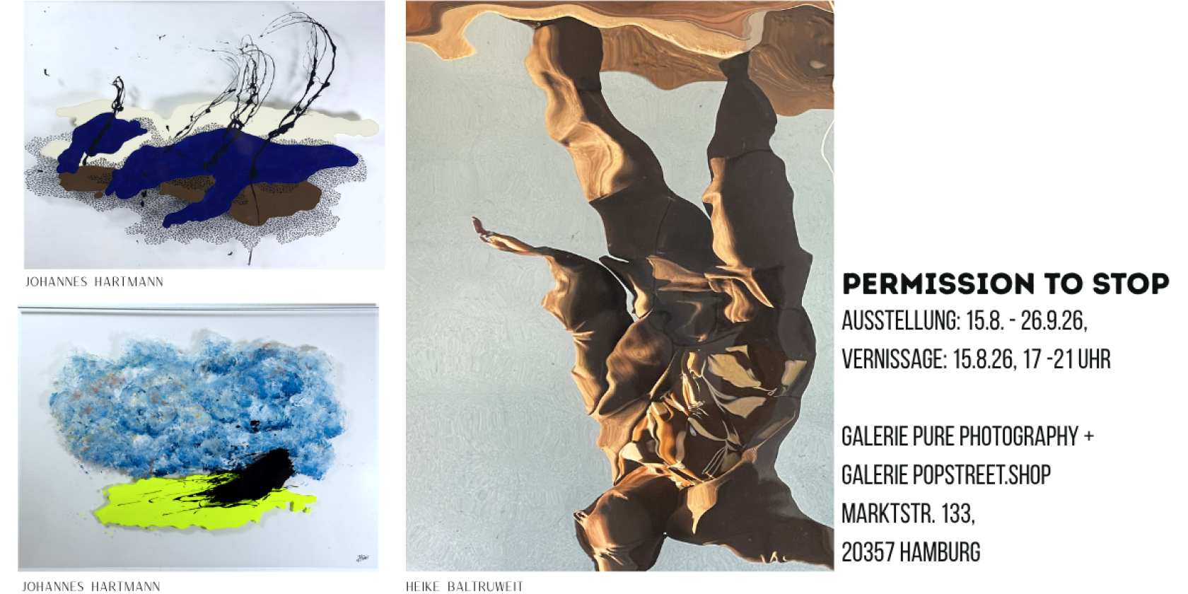 permission-to-stop-ausstellung-158-26926-vernissage-15826-17-21-uhr-galerie-pure-photography-marktstr-133-20357-hamburg, © Heike Baltruweit; Johannes Hartmann permission-to-stop-ausstellung-158-26926-vernissage-15826-17-21-uhr-galerie-pure-photography-marktstr-133-20357-hamburg, © Heike Baltruweit; Johannes Hartmann