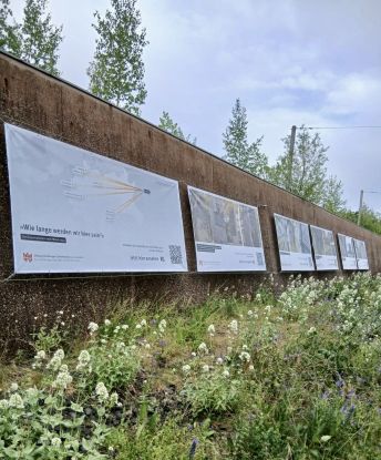 Installation Deportationen denk.mal Hannoverscher Bahnhof 2026, © SHGL, Johanna Schmied 2026 Installation Deportationen denk.mal Hannoverscher Bahnhof 2026, © SHGL, Johanna Schmied 2026