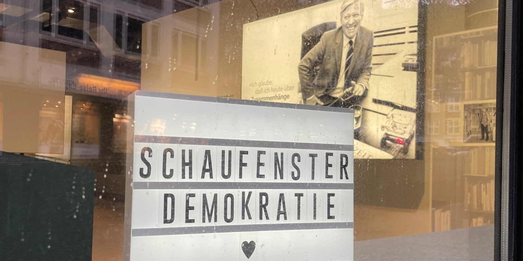 Header_Schaufenster Demokratie !, © BKHS/Miriam van der Linden Header_Schaufenster Demokratie !, © BKHS/Miriam van der Linden
