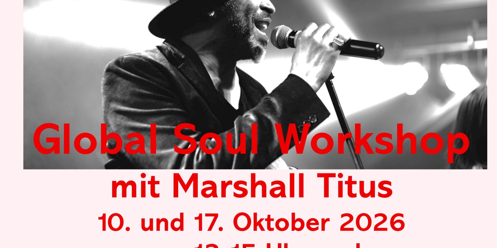 Global Soul Workshop mit Marshall Titus, © Melanchthonkirche Global Soul Workshop mit Marshall Titus, © Melanchthonkirche
