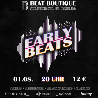 Flyer der Veranstaltung, © Beat Boutique Flyer der Veranstaltung, © Beat Boutique