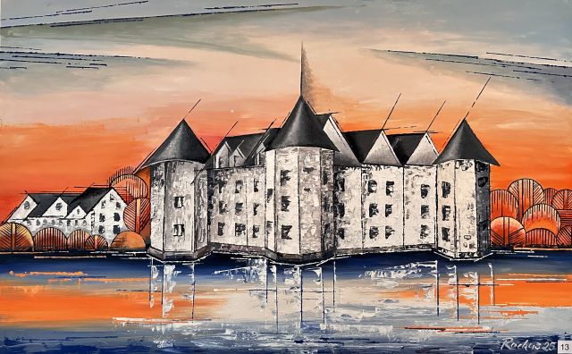 Rochus Langer: Schloss Glücksburg, 90x57 cm Ölmalerei, © Rochus Langer Rochus Langer: Schloss Glücksburg, 90x57 cm Ölmalerei, © Rochus Langer