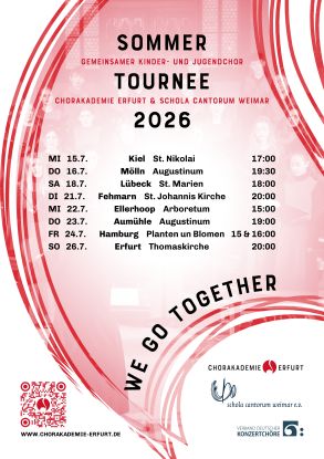 Chorakademie Erfurt Sommertournee 2026, © Chorakademie Erfurt Chorakademie Erfurt Sommertournee 2026, © Chorakademie Erfurt