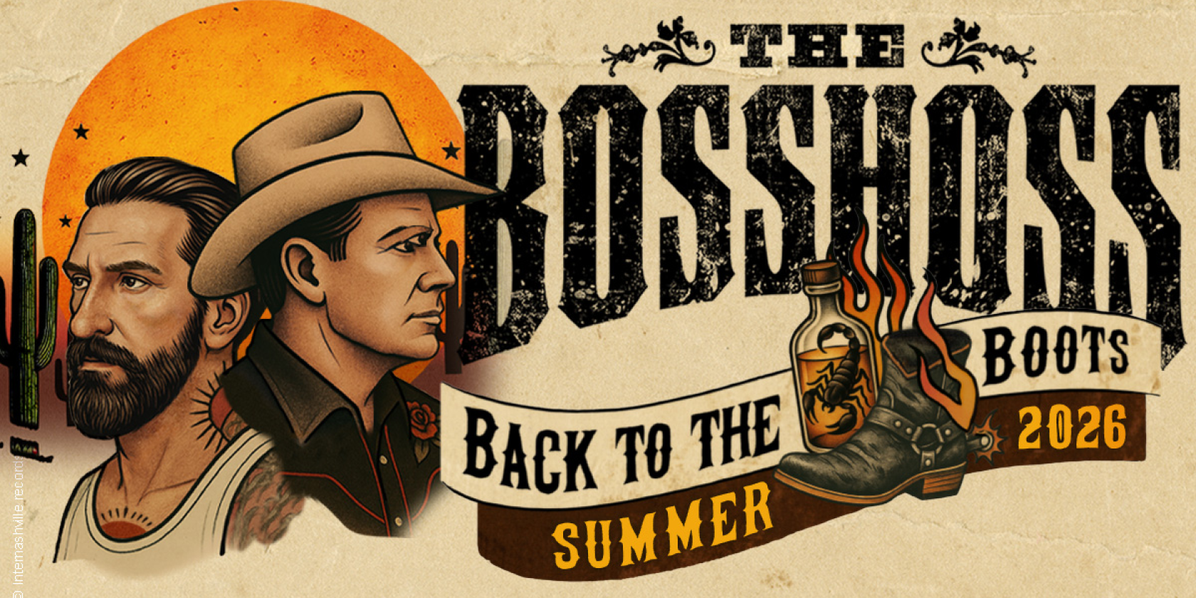 The BossHoss - Back to the Boots - LIVE - Summer 2026, © links im Bild The BossHoss - Back to the Boots - LIVE - Summer 2026, © links im Bild