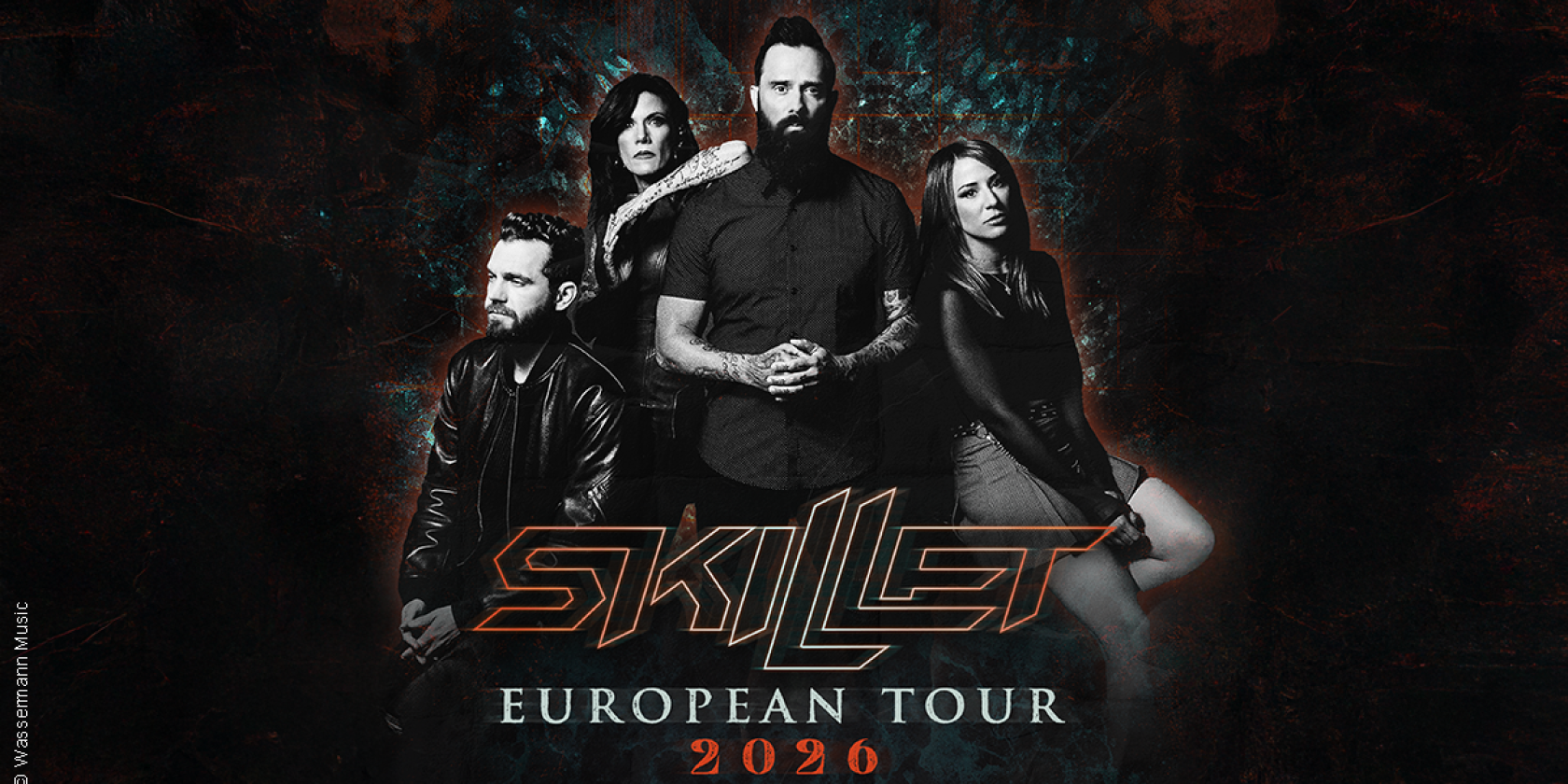 Skillet - European Tour 2026, © links im Bild Skillet - European Tour 2026, © links im Bild