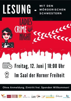 Lesung mit Die mörderischen Schwestern e.V. - "Ladies crime night", © Bücherhalle Horn Lesung mit Die mörderischen Schwestern e.V. - "Ladies crime night", © Bücherhalle Horn