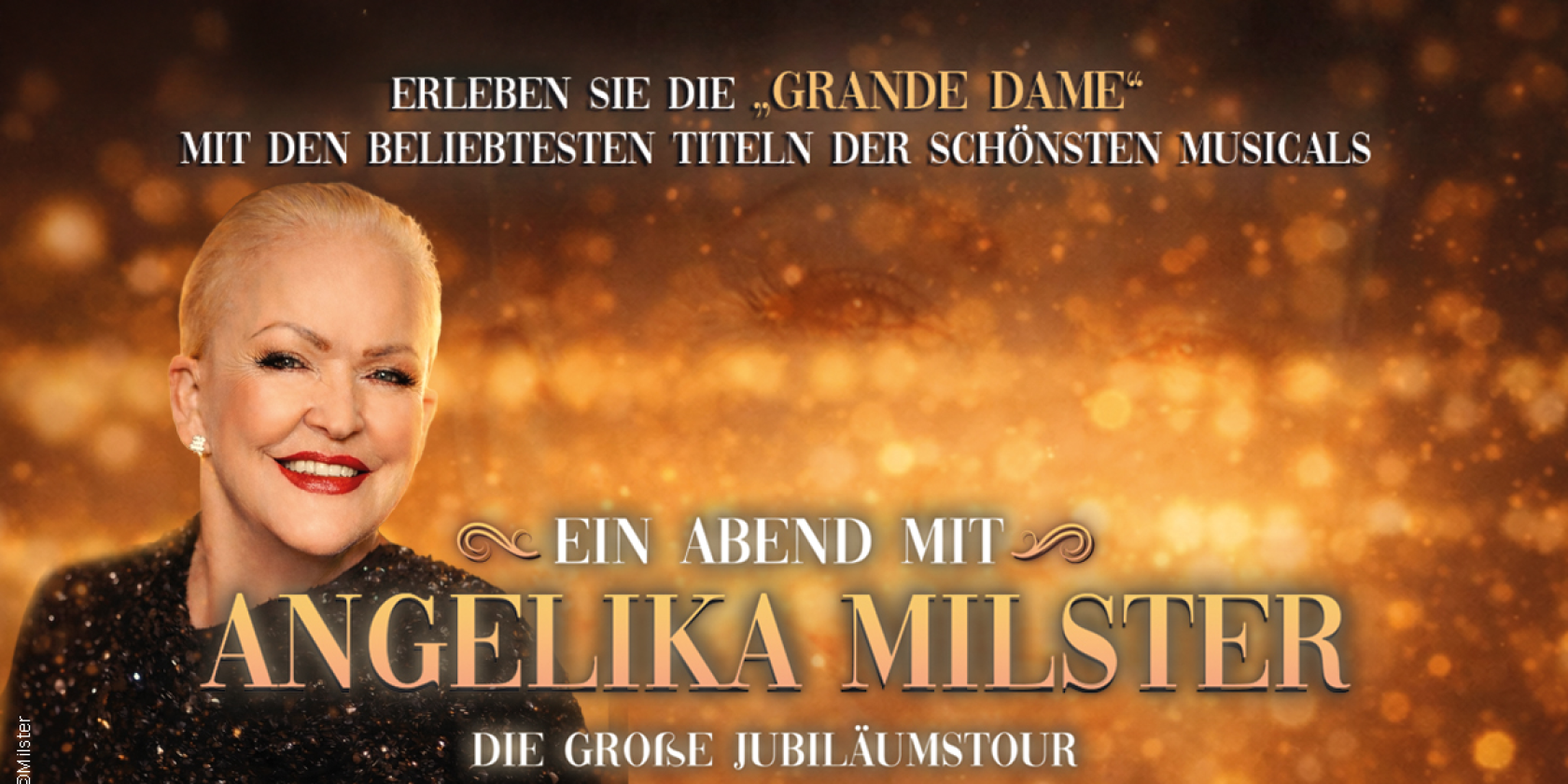 Ein Abend mit Angelika Milster - Jubiläumstournee, © links im Bild Ein Abend mit Angelika Milster - Jubiläumstournee, © links im Bild