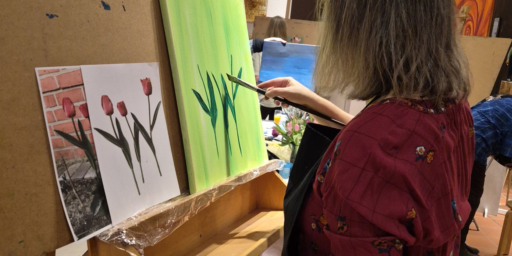 Malwerkstatt, © Margret Kruse Malwerkstatt, © Margret Kruse