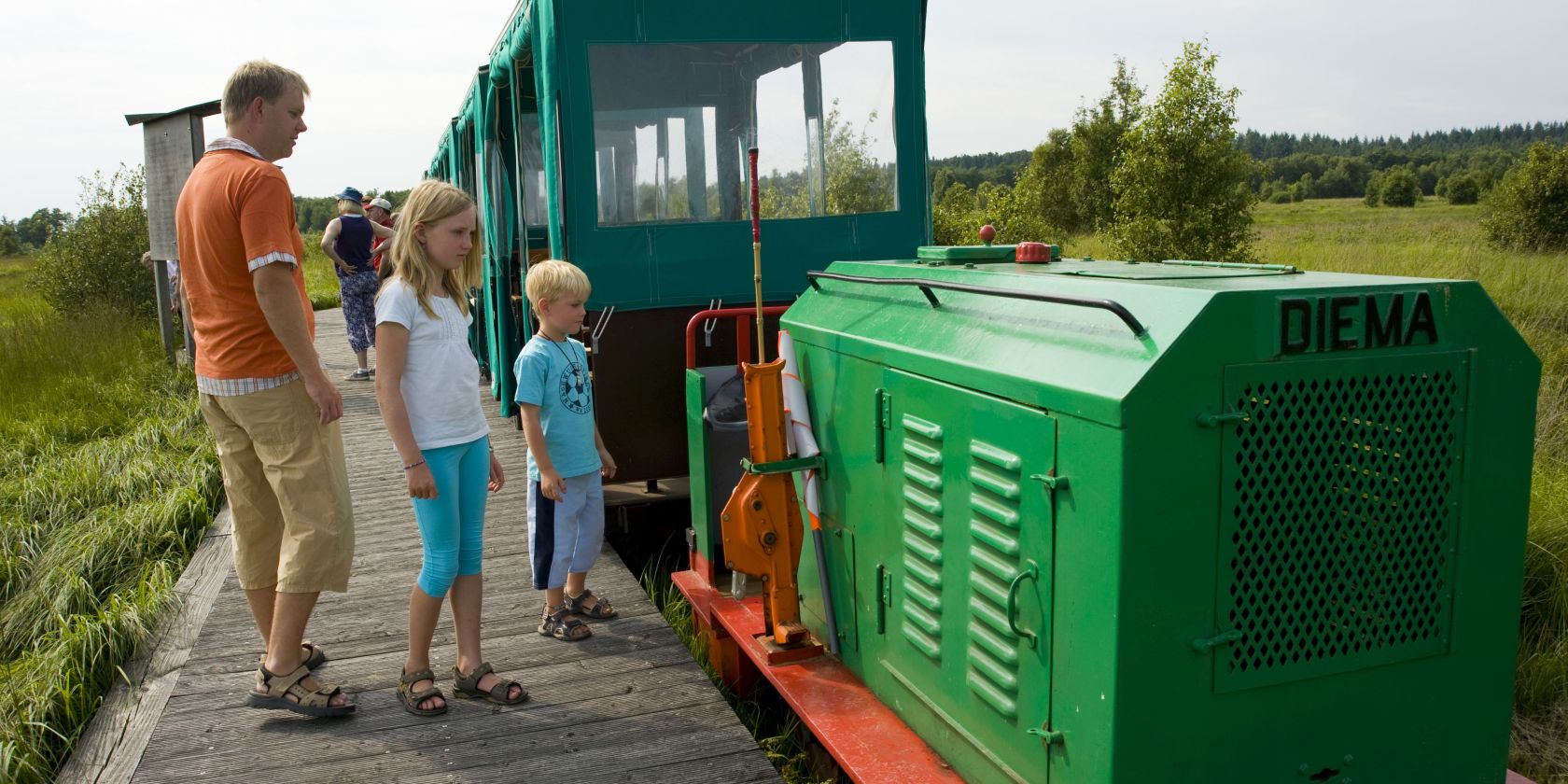 Kurze Moorbahnfahrt, © Bernd Otten, MoorIZ Ahlenmoor Kurze Moorbahnfahrt, © Bernd Otten, MoorIZ Ahlenmoor