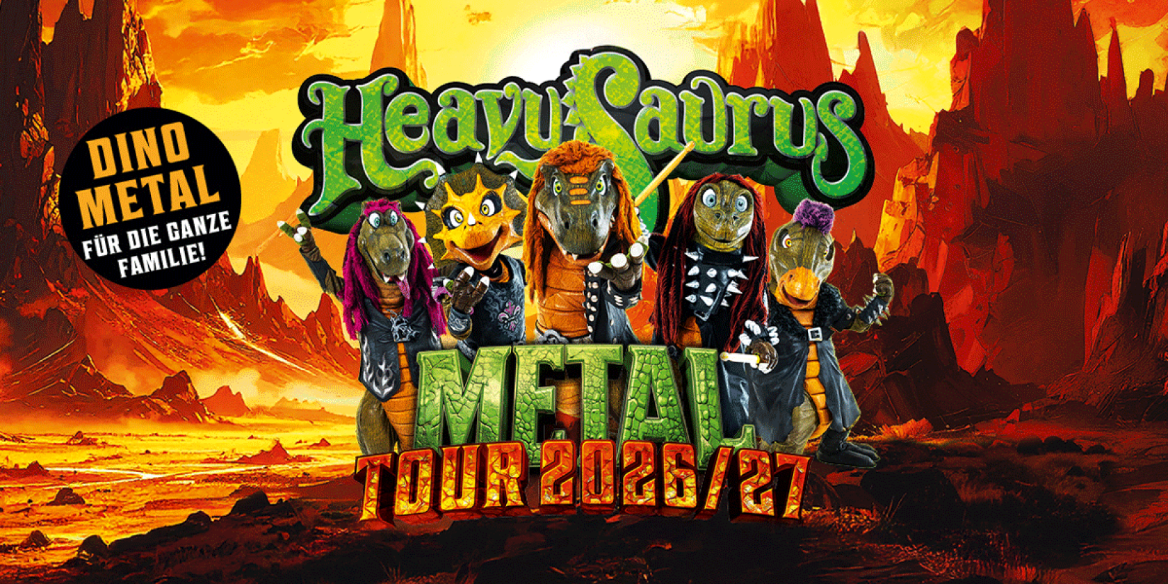 Meet & Greet Upgrade - Heavysaurus - Metal Tour 2026, © see on the left Meet & Greet Upgrade - Heavysaurus - Metal Tour 2026, © see on the left