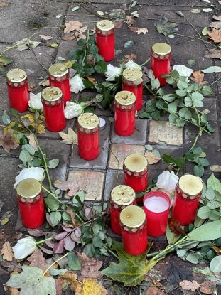 Stolpersteine Anscharhöhe, © Gisela Thobaben Stolpersteine Anscharhöhe, © Gisela Thobaben
