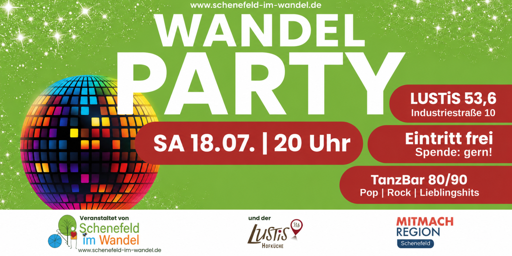 Wandelparty, © LUSTiS 53,6 Wandelparty, © LUSTiS 53,6