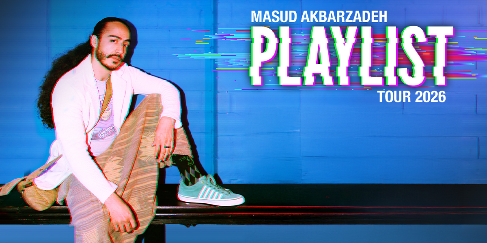 Masud Akbarzadeh - Playlist - Tour 2026, © links im Bild Masud Akbarzadeh - Playlist - Tour 2026, © links im Bild