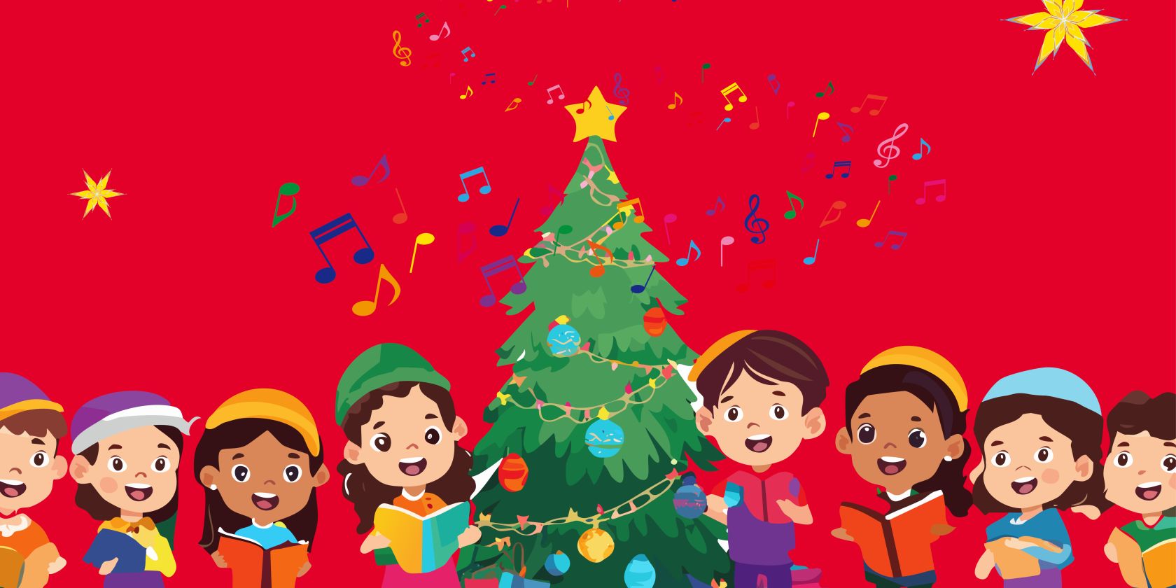 X-mas kinder 3zu2 mit sternen und noten kleiner rgb (c) Firefly KI_BRump, © Firefly KI und BRump X-mas kinder 3zu2 mit sternen und noten kleiner rgb (c) Firefly KI_BRump, © Firefly KI und BRump