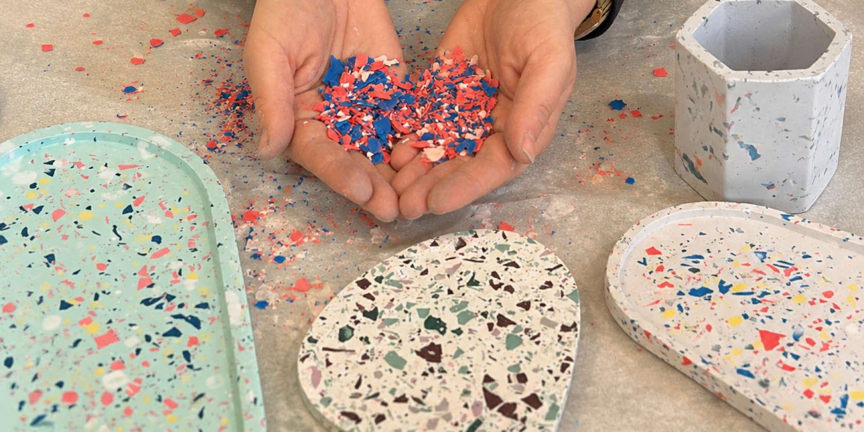 Terrazzo-Workshop am Fischmarkt, © LokalDesign / Katharina Roedelius Terrazzo-Workshop am Fischmarkt, © LokalDesign / Katharina Roedelius