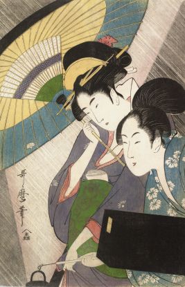 Kitagawa Utamaro, Geisha and Attendant on a Rainy Night, 1797, © MET Museum Kitagawa Utamaro, Geisha and Attendant on a Rainy Night, 1797, © MET Museum