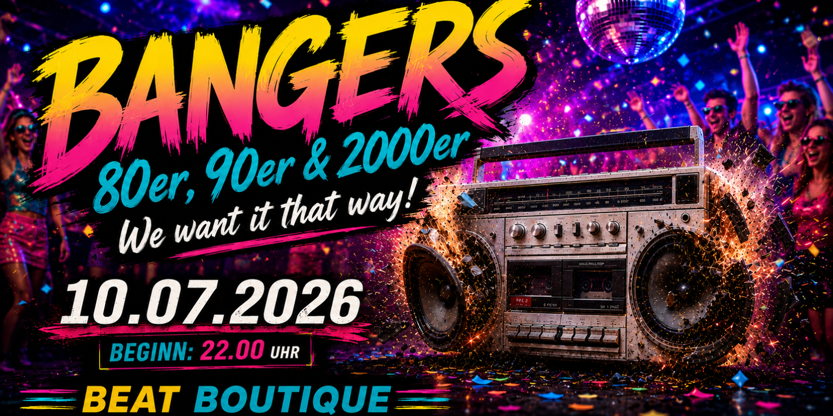 Flyer der Veranstaltung, © Beat Boutique Flyer der Veranstaltung, © Beat Boutique