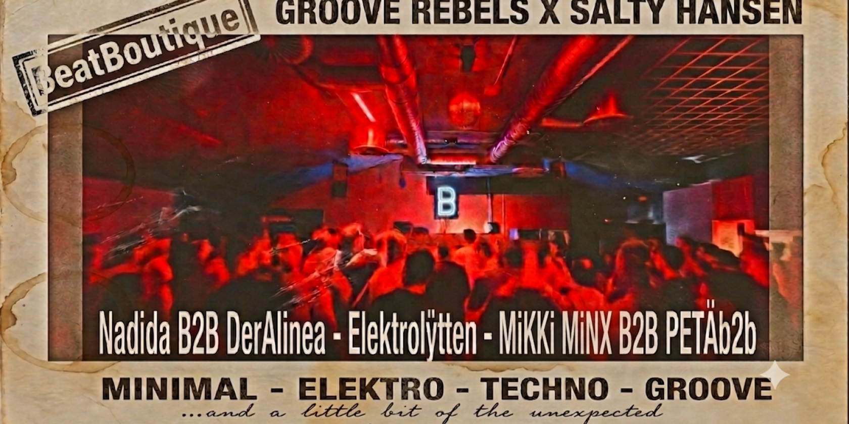 Flyer der Veranstaltung, © Beat Boutique Flyer der Veranstaltung, © Beat Boutique