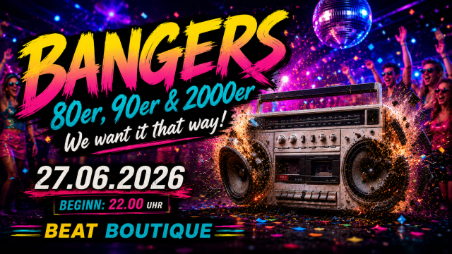 Flyer der Veranstaltung, © Beat Boutique Flyer der Veranstaltung, © Beat Boutique