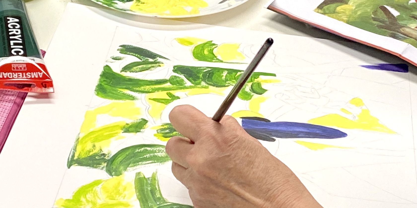 Acrylmalkurs an der Künstlerschule Hamburg – KSH, © Künstlerschule Hamburg – KSH, Meike Müller Acrylmalkurs an der Künstlerschule Hamburg – KSH, © Künstlerschule Hamburg – KSH, Meike Müller
