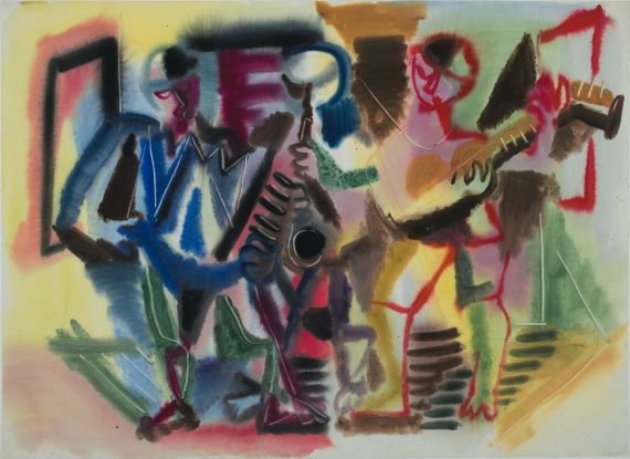 04 Eduard Bargheer, Musikanten, 1947-48, Eduard-Bargheer Nachlass, Foto Fotoarchiv Bargheer Museum 2, © Bargheer Museum 04 Eduard Bargheer, Musikanten, 1947-48, Eduard-Bargheer Nachlass, Foto Fotoarchiv Bargheer Museum 2, © Bargheer Museum