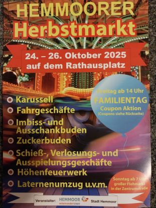Hemmoorer Herbstmarkt, © Stadt Hemmoor Hemmoorer Herbstmarkt, © Stadt Hemmoor