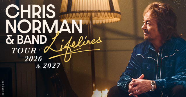 Chris Norman & Band - Lifelines Tour 2026, © links im Bild Chris Norman & Band - Lifelines Tour 2026, © links im Bild