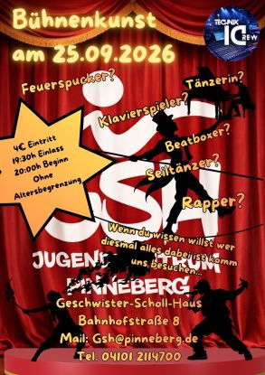 Plakat Bühnenkunst, © Jugendzentrum Geschwister-Scholl-Haus Plakat Bühnenkunst, © Jugendzentrum Geschwister-Scholl-Haus