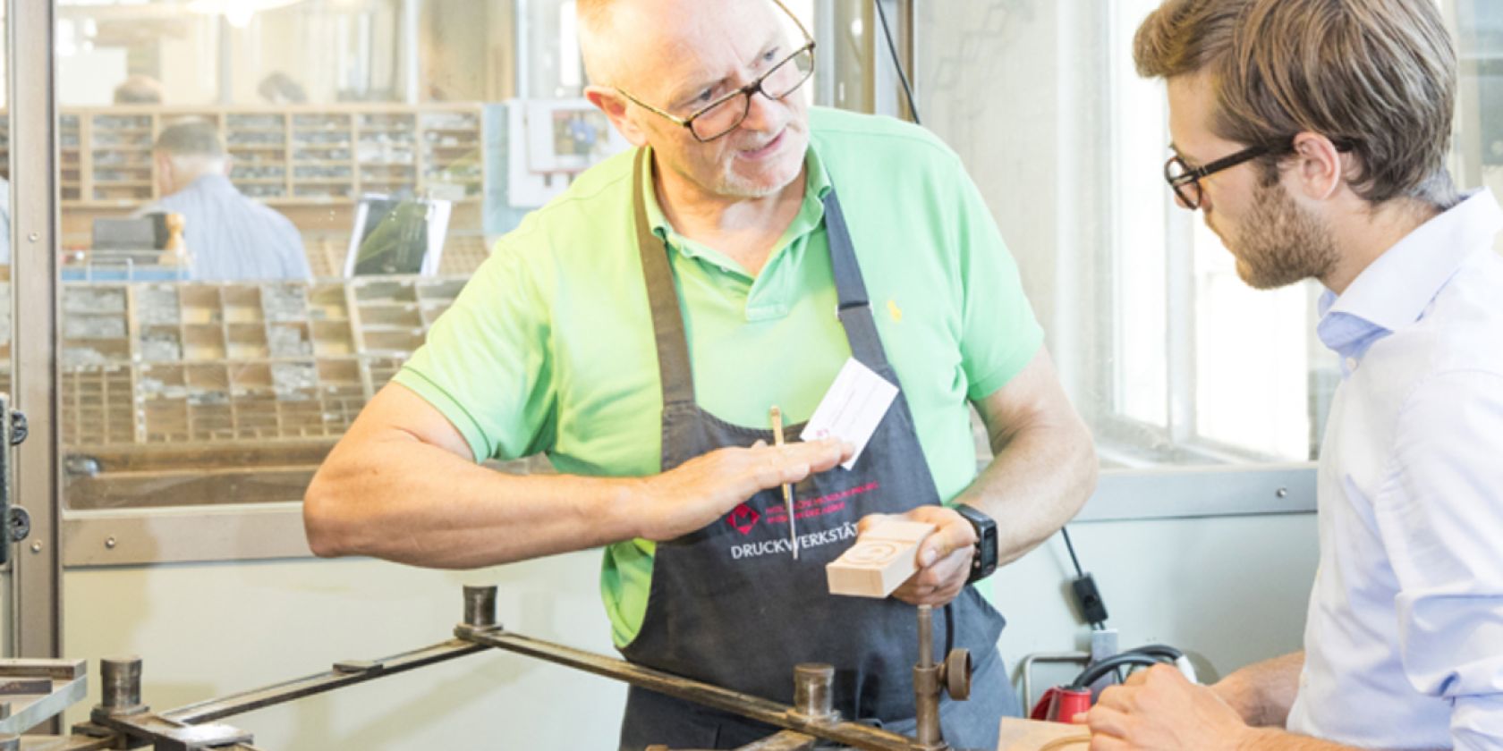 Holzletternfräse, © Foto: SHMH/Sinje Hasheider Holzletternfräse, © Foto: SHMH/Sinje Hasheider