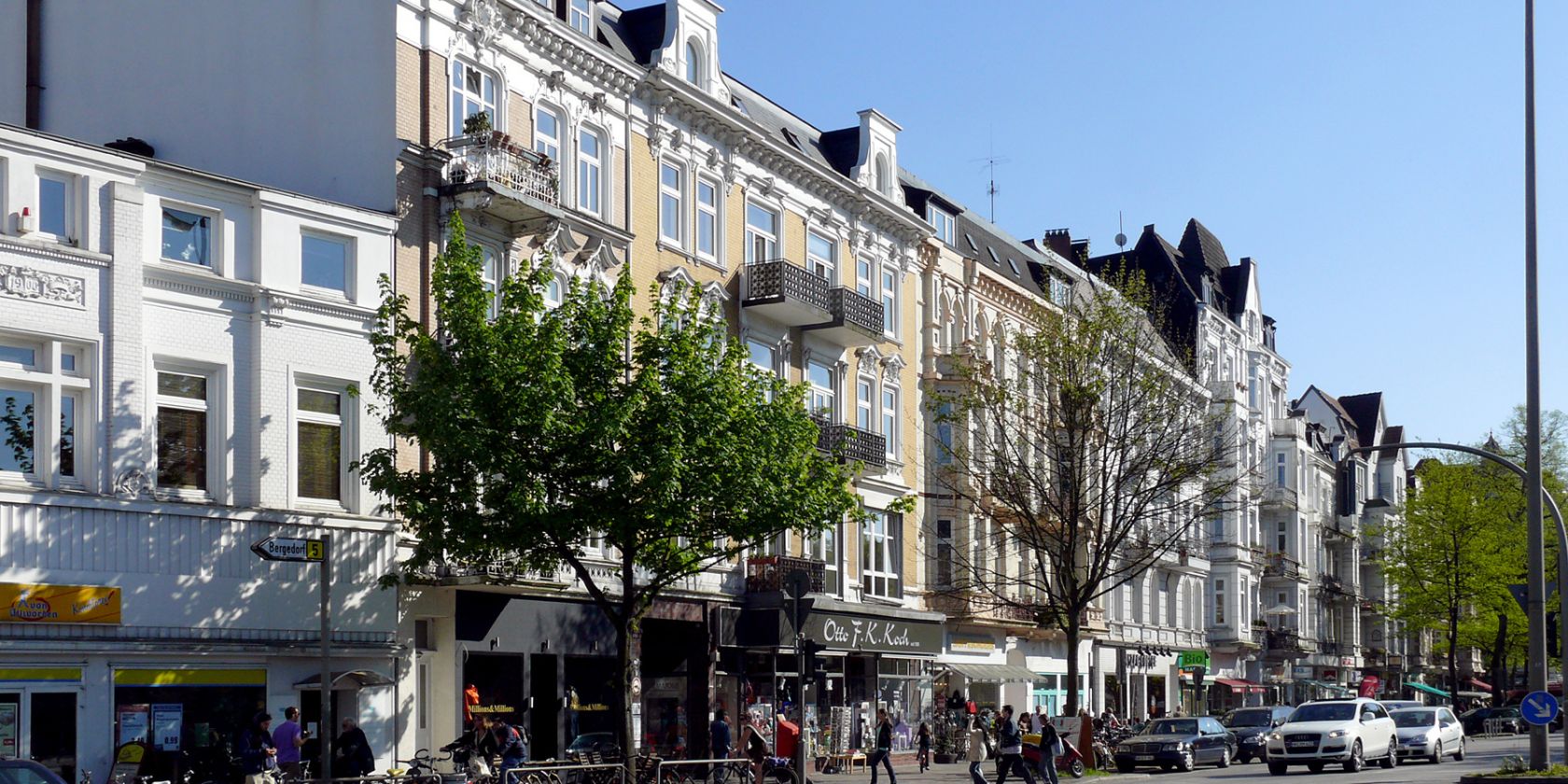 Die Eppendorfer Landstraße, © W. Hundt Die Eppendorfer Landstraße, © W. Hundt