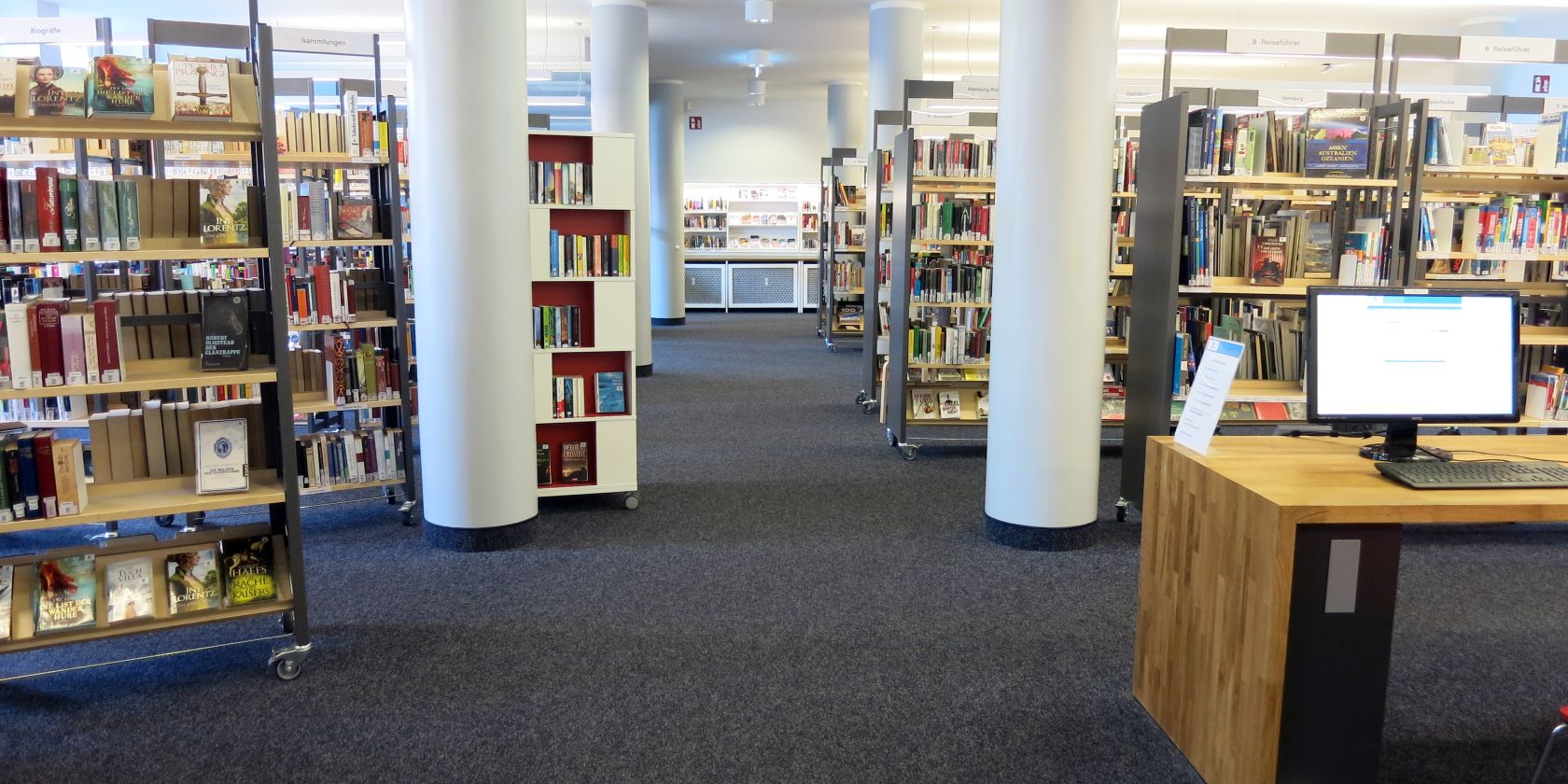 Die Bücherhalle Barmbek, © Bücherhallen Hamburg Die Bücherhalle Barmbek, © Bücherhallen Hamburg