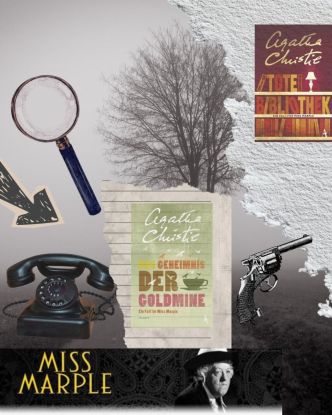 Miss Marple Collage, © Bücherstube am Fleth Miss Marple Collage, © Bücherstube am Fleth