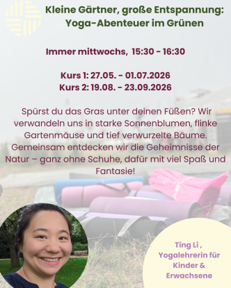 Kleine Gärtner, große Entspannung: Yoga-Abenteuer im Grünen, © Lisa Keßler Kleine Gärtner, große Entspannung: Yoga-Abenteuer im Grünen, © Lisa Keßler