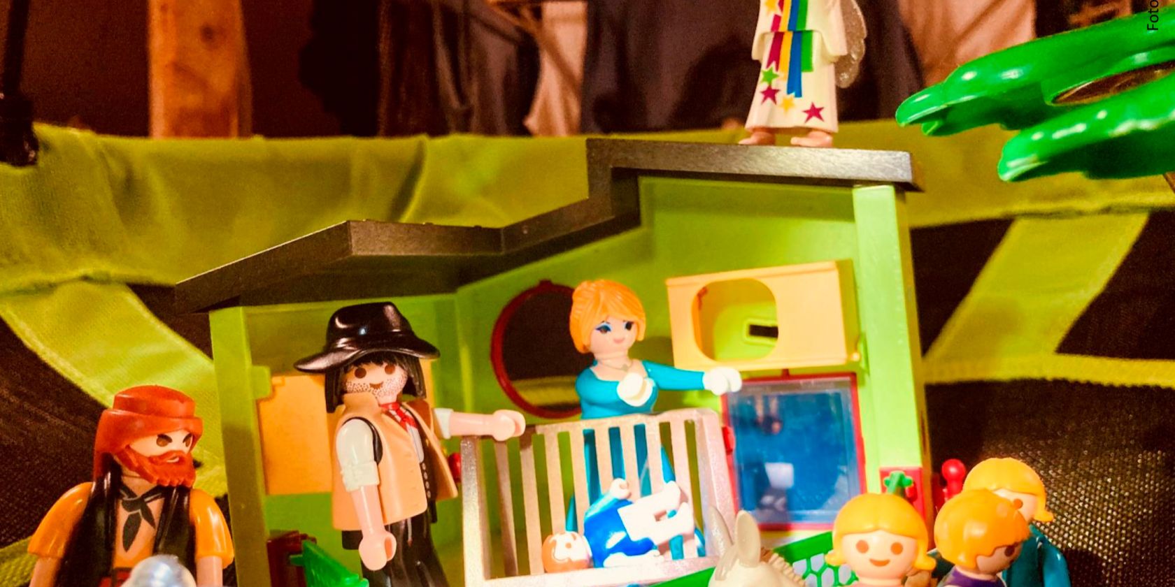 Das Krippenspiel mit Playmobilfiguren dargestellt, © Karl Grieser Das Krippenspiel mit Playmobilfiguren dargestellt, © Karl Grieser