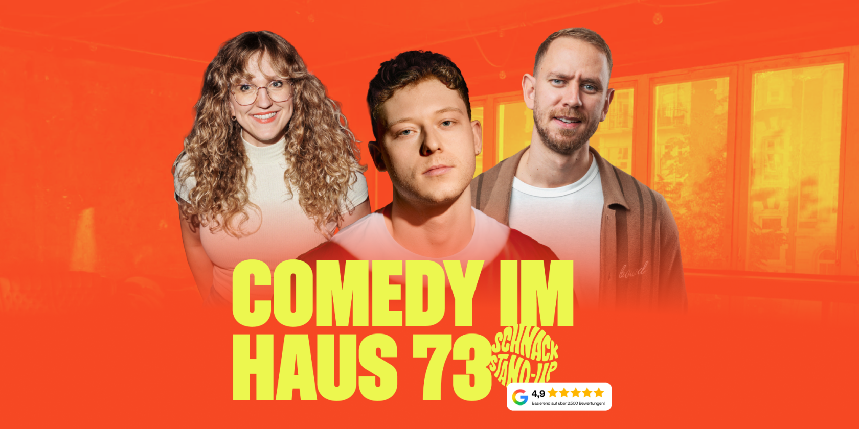 SCHNACK Stand-Up Comedy im Haus73, © SCHNACK Stand-Up GmbH SCHNACK Stand-Up Comedy im Haus73, © SCHNACK Stand-Up GmbH